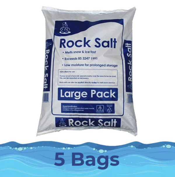 5 x 25KG Bag - De-icing Rock Salt