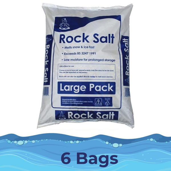 6 x 25KG Bag - De-icing Rock Salt