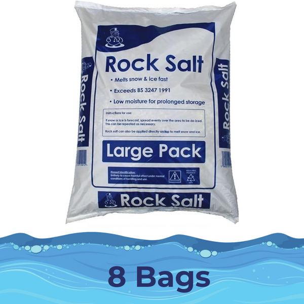 8 x 25KG Bag - De-icing Rock Salt