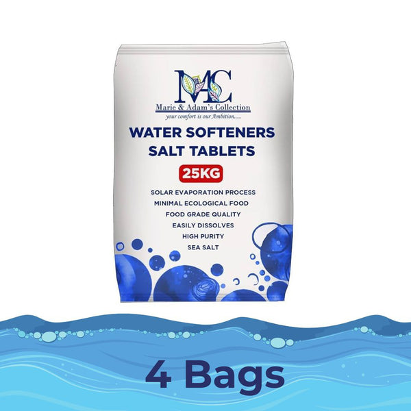 4 x 25KG Bag - MAC Purity Water Softener Salt Tablets